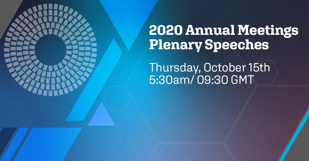 2020 Annual Meetings Plenary Speeches