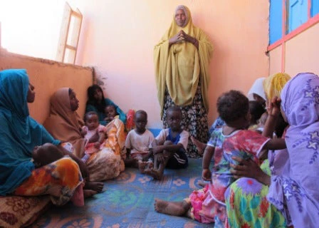 Mothers discuss child rearing in Djibouti (credit: Marie Chantal Messier).