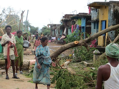 Residents return from storm shelters to Ganjam district in Odisha after Cyclone Phailan made landfall. ADRA India / European Commission