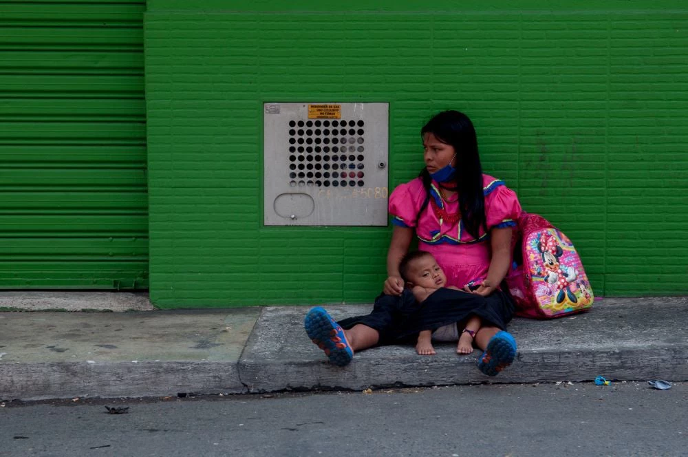 Indigenous woman in Colombia