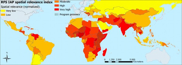 Spatial relevance of the GEF's Resilient Food Systems
