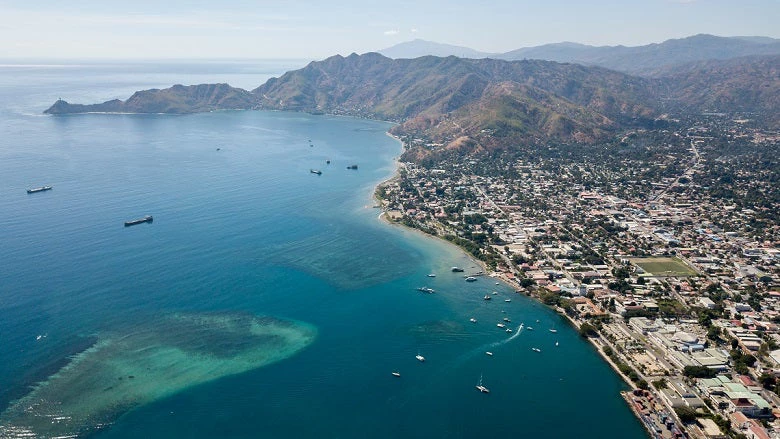 Aerial photo of Dili, Timor-Leste