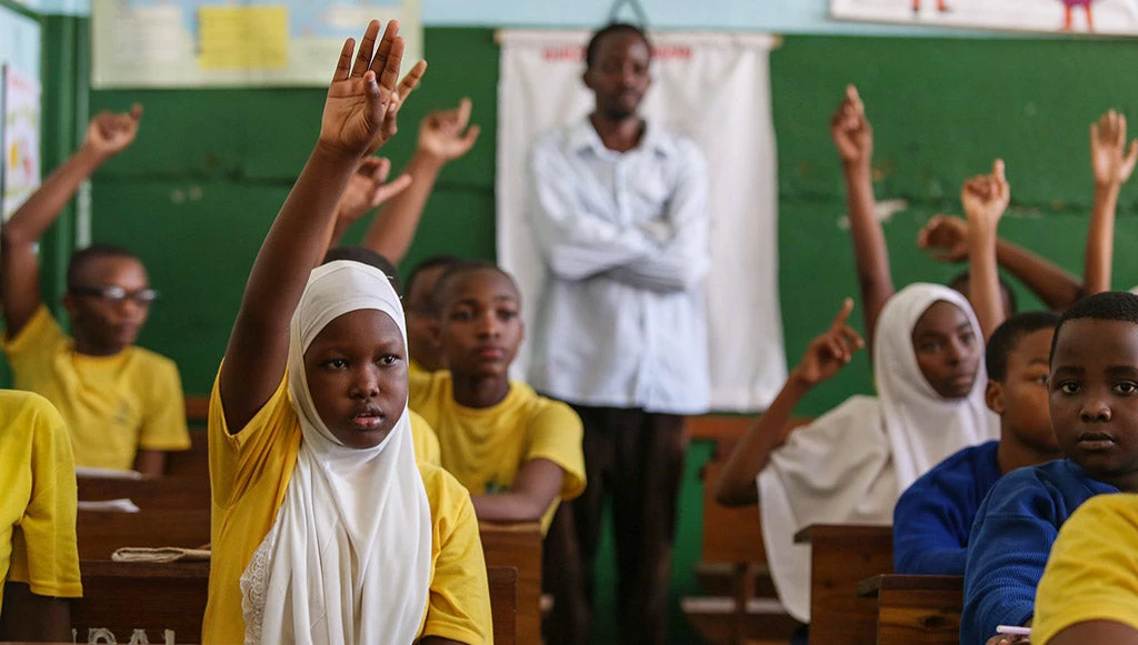 Students in Primary Seven at Zanaki Primary School, Tanzania