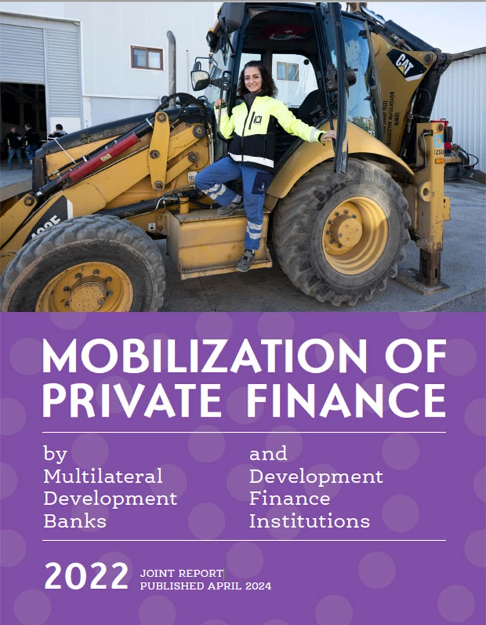 Report cover: Mobilization of Private Finance by MDBs and DFIs in 2022