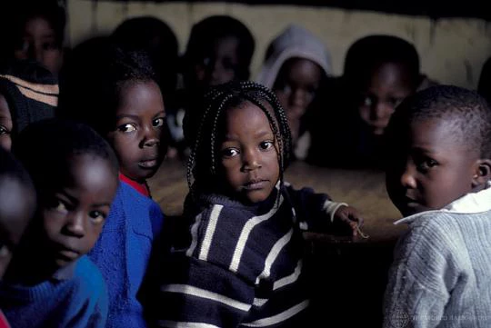 Children in the classroom. Kenya.