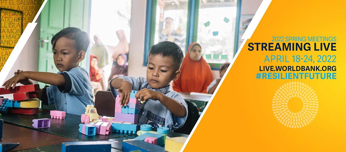 Children play with Legos in a classroom