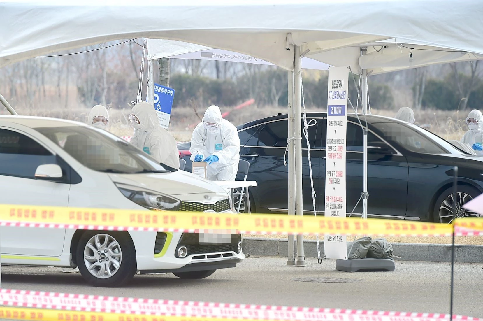 A COVID-19 drive-through testing site in Incheon, Korea. (Photo: Incheon Metropolitan City)