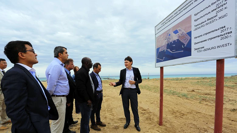 Representatives of Mangistau oblast administration discuss investment opportunities into marine infrastructure with representatives of different International Financial Institutions (IFIs). 