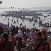 Morning dip at the Ganges