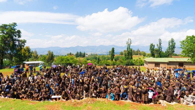 Students at a primary school in the highlands of Lesotho. Photo credit: Yoichiro Ishihara/ World Bank