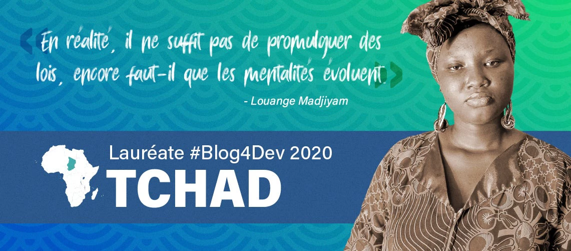 Louange Madjiyam, lauréate du concours Blog4Dev au Tchad.  