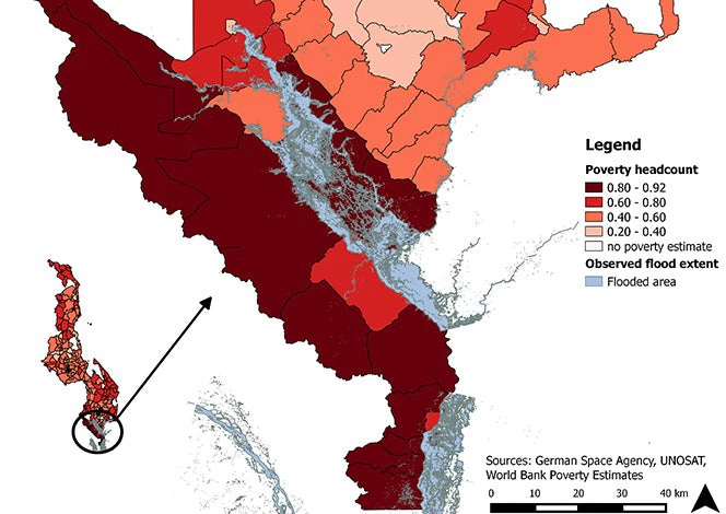 Malawi flood map 2015