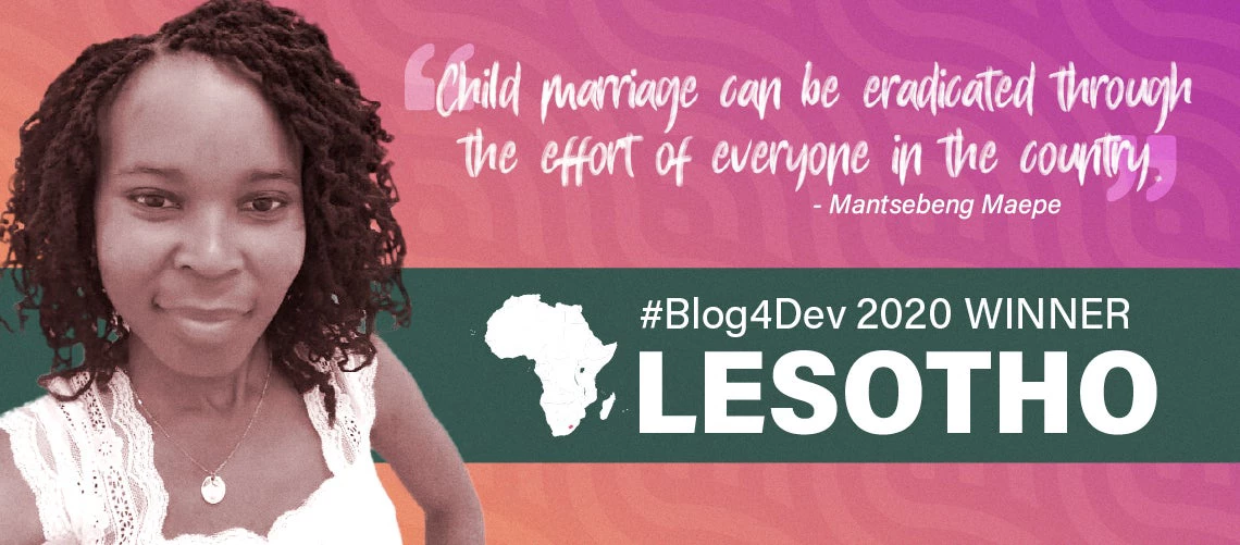 Mantsebeng Suzan Maepe, Blog4Dev Lesotho winner