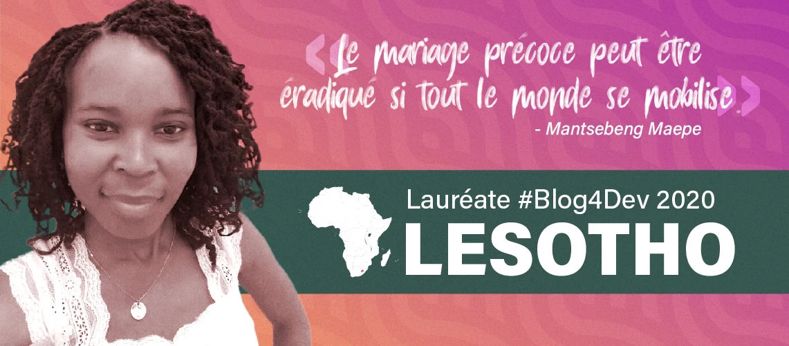Mantsebeng Suzan Maepe, lauréate du concours Blog4Dev Lesotho