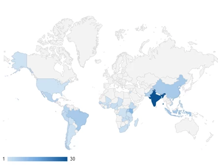 Map of NEUDC 2022 countries