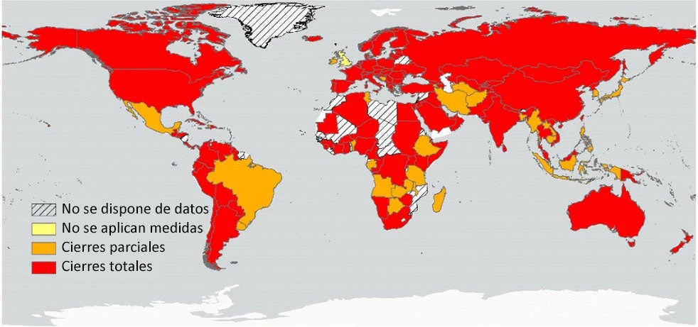 Restricciones para viajar en todo el mundo desde comienzos de abril de 2020