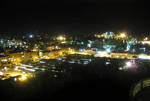 Maseru, Lesotho, by night.