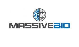 Logo of MassiveBio company. Link to the MassiveBio website.