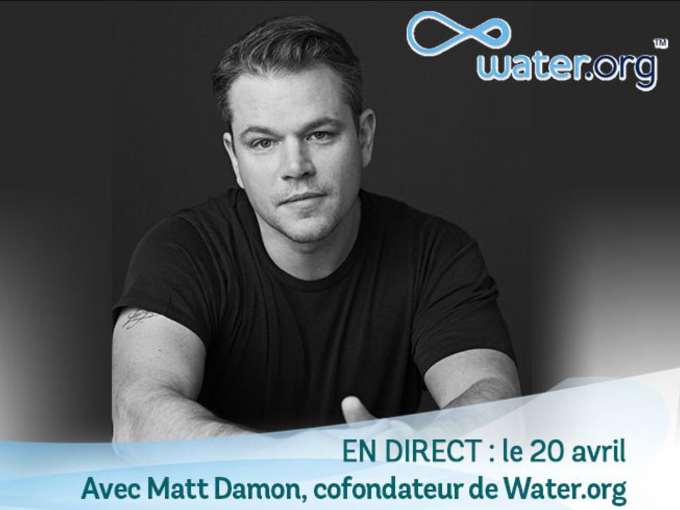 Garantir l’accès à l’eau et à l’assainissement, avec Matt Damon (Water.org)