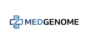 Logo of Medgenome company. Link to the Medgenome website.