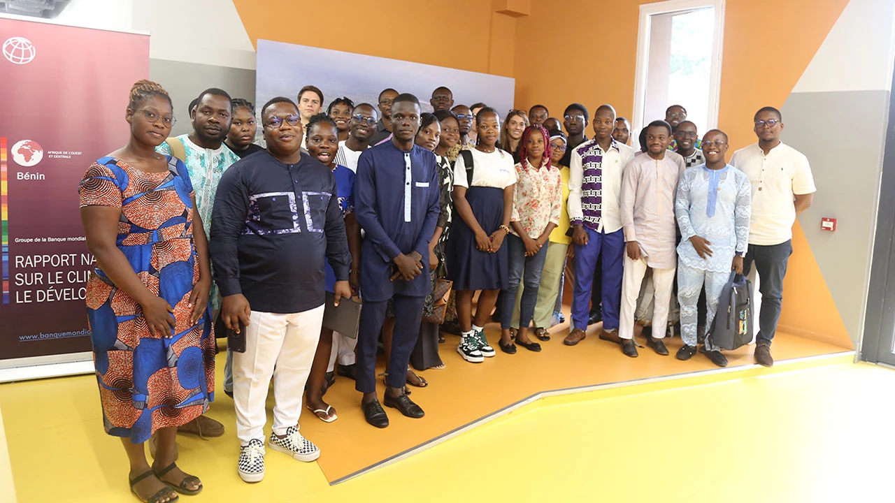 After a working session with youth on the impact of climate change in Benin.