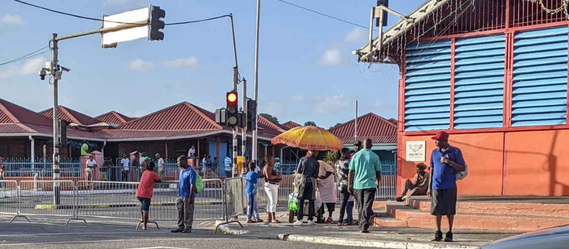 Everyday scenes in Castries, St. Lucia: capturing the essence of local life.