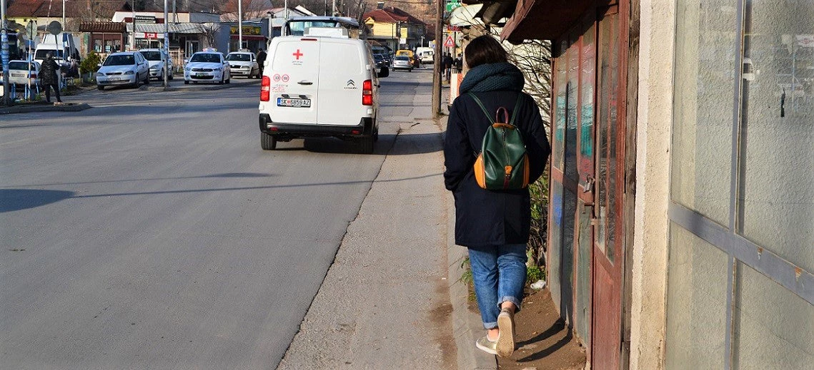 Sidewalks in Kumanovo, North Macedonia; Photo: Armend Becha 
