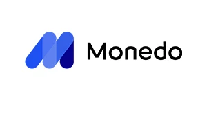 Logo of Monedo company. Link to the Monedo website.