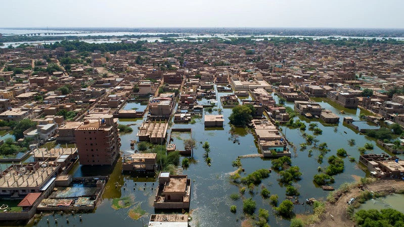 Une inondation qui a touché Khartoum, au Soudan. Crédits photo : lier 4 life