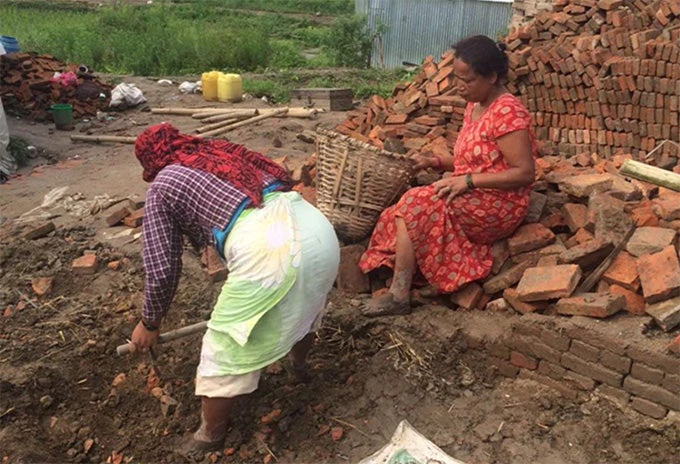 Women rebuilding their lives and homes