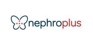 Logo of Nephroplus company. Link to the Nephroplus website.
