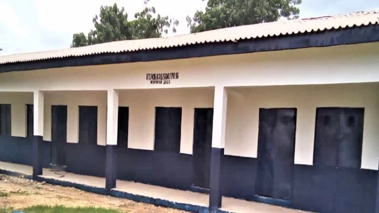 One of the newly renovated blocks of classrooms at GDJSS Ungwuwar-Gambo, Katsina, Nigeria