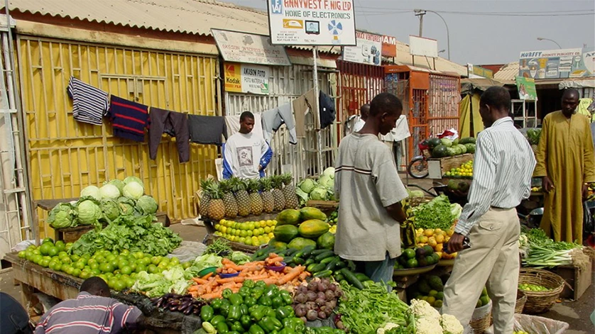 Image of vegetable and fruit market