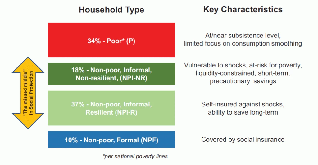 Typology of households by social protection needs