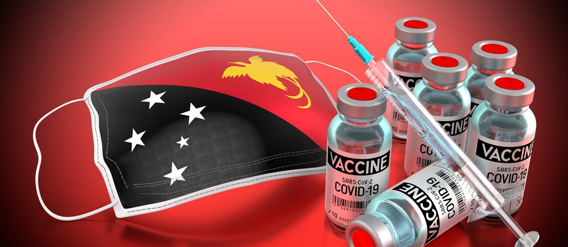 Coronavirus vaccination program in Papua New Guinea. PX Media / Shutterstock.com
