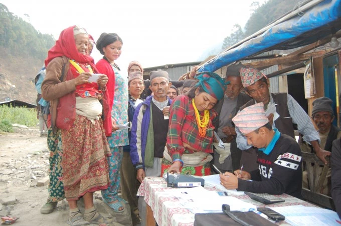 Nepal earthquake cash transfer
