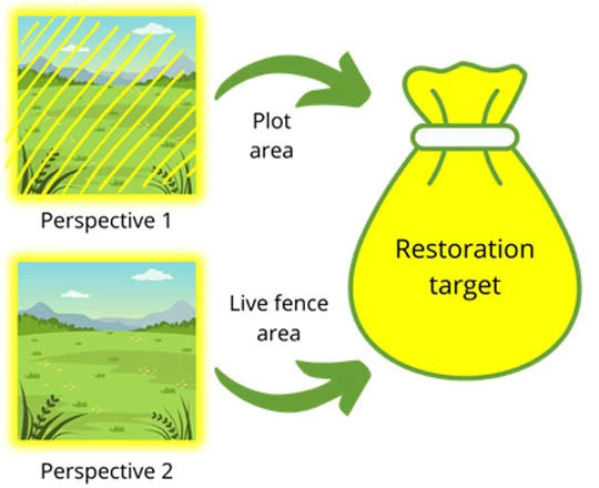 Figure 2. Perspective 1 and 2. The benefits of the proposed actions could be evaluated from either of the two perspectives.