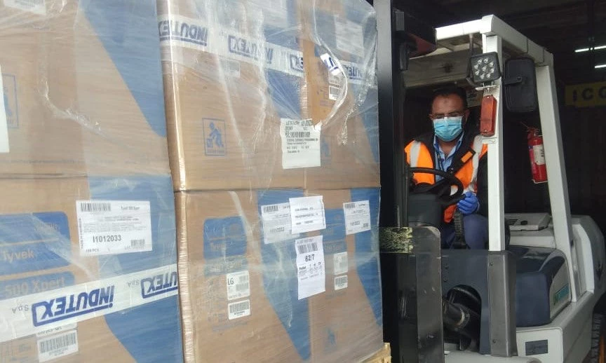 First consignment of Personal Protection Equipment being delivered through Pakistan's Pandemic Response Effectiveness Project (PREP)