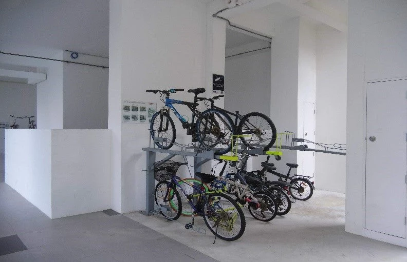 Neighborhood bicycle racks