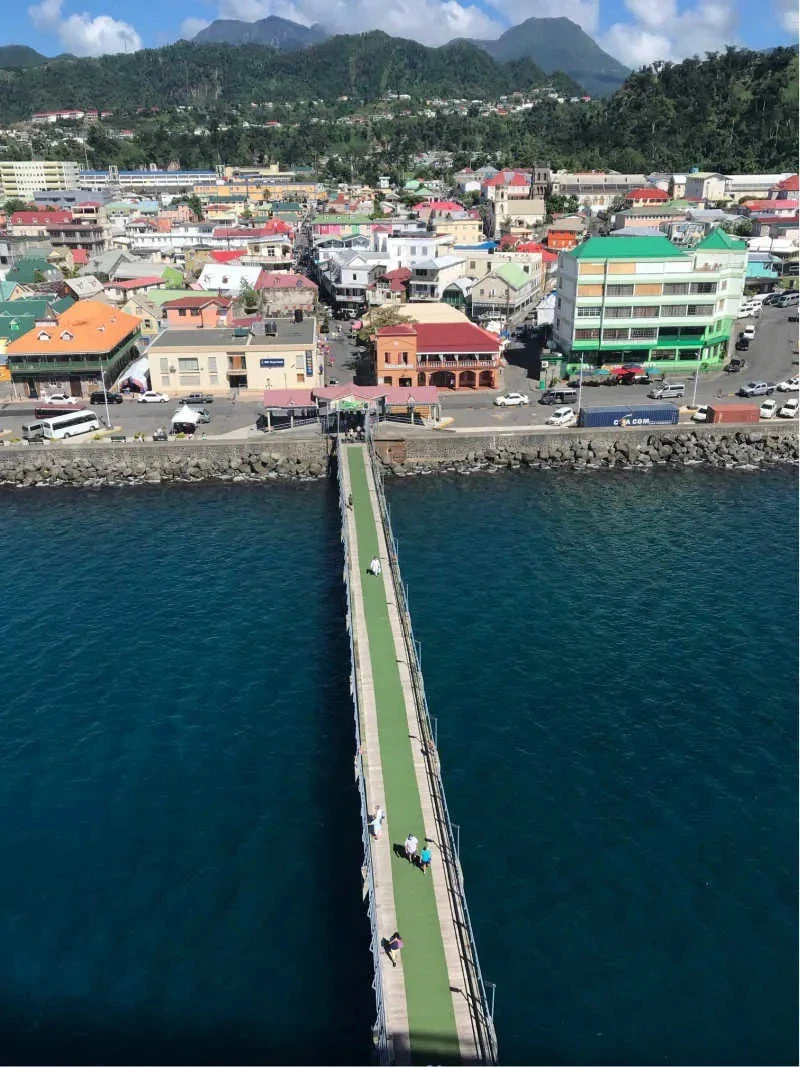 Pier to Dominica Island