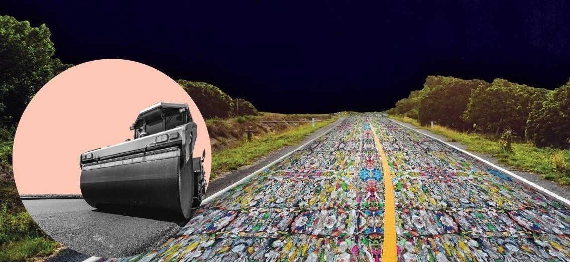 Cover image of World Bank report "Plastic Waste in Road Construction: A Path Worth Paving?"