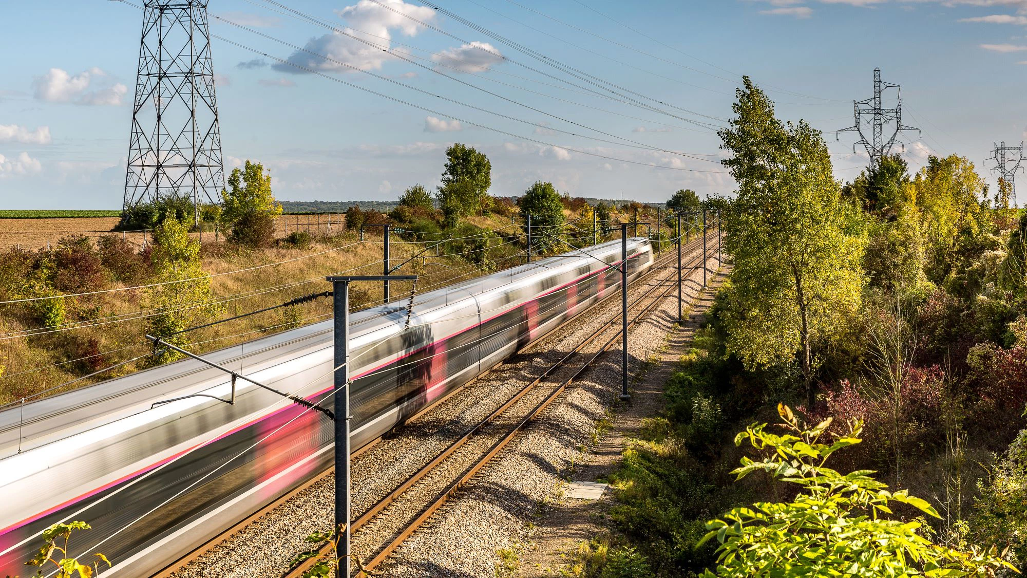 A photo of a train in France