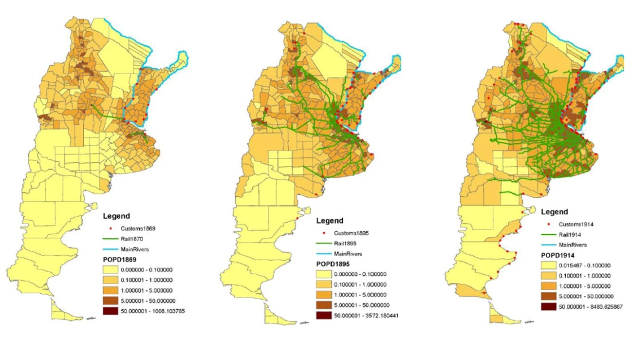 Population Density and the Expansion of the Argentina Rail Network