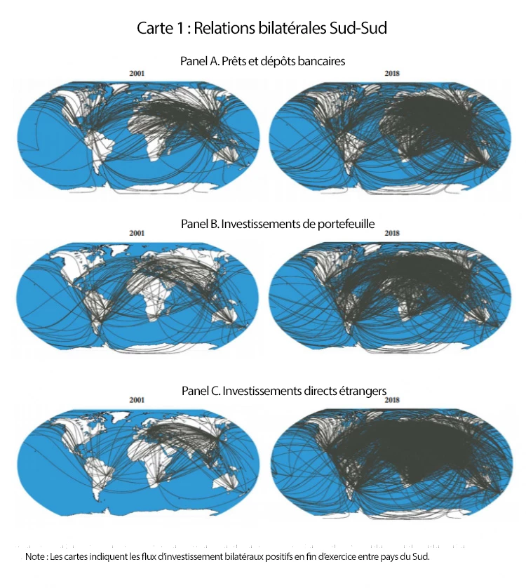 Carte 1 : Relations bilatérales Sud-Sud
