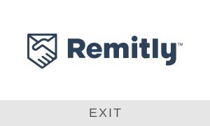 Logo of Remitly company. Link to the Remitly website.