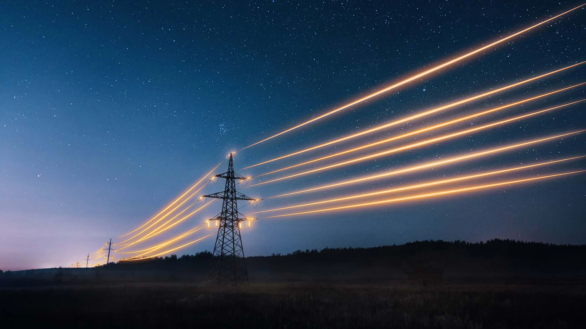 Power lines.