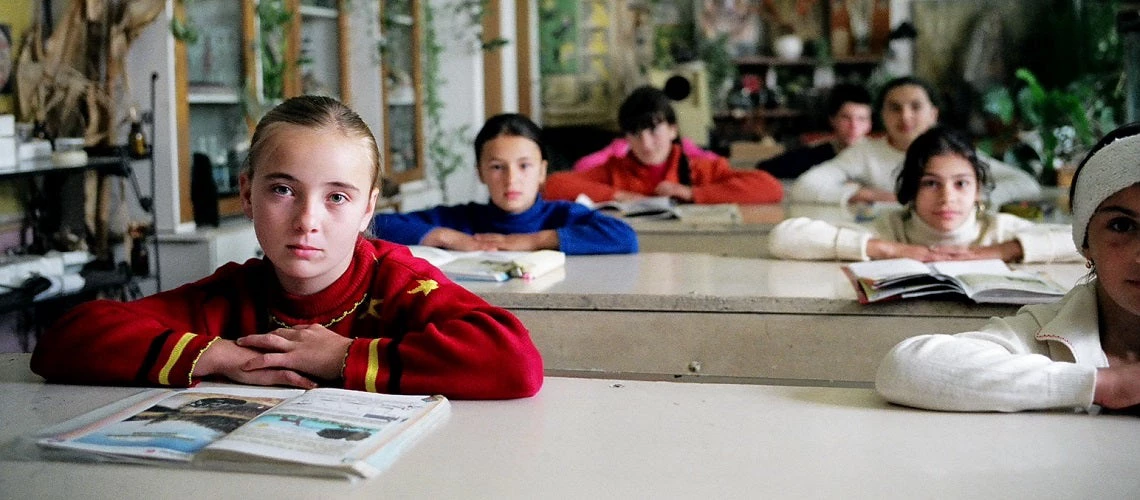 School children in Romania