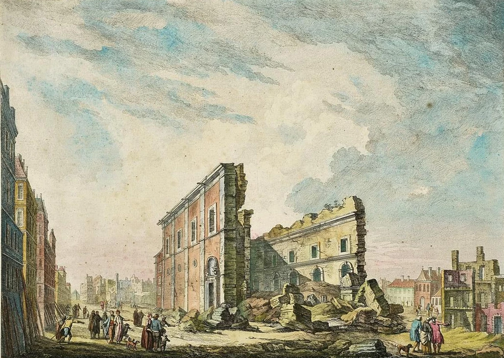 Ruins of the Church of Saint Paul, following the 1755 Lisbon earthquake. (Photo via Wikimedia Commons)