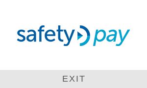 Logo of SafetyPay company. Link to the SafetyPay website.