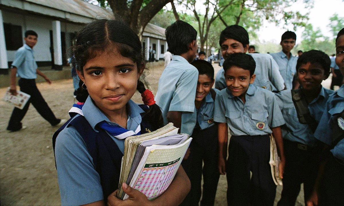 Une école au Bangladesh. Photographie : Scott Wallace/Banque mondiale
